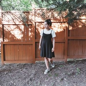 H&M Charcoal Gray Skater Dress